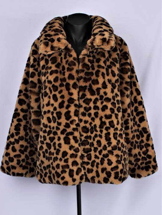 ALICE & LILY faux fur cheetah coat very sharp animal print SC/4758 ANI JUST $35.00